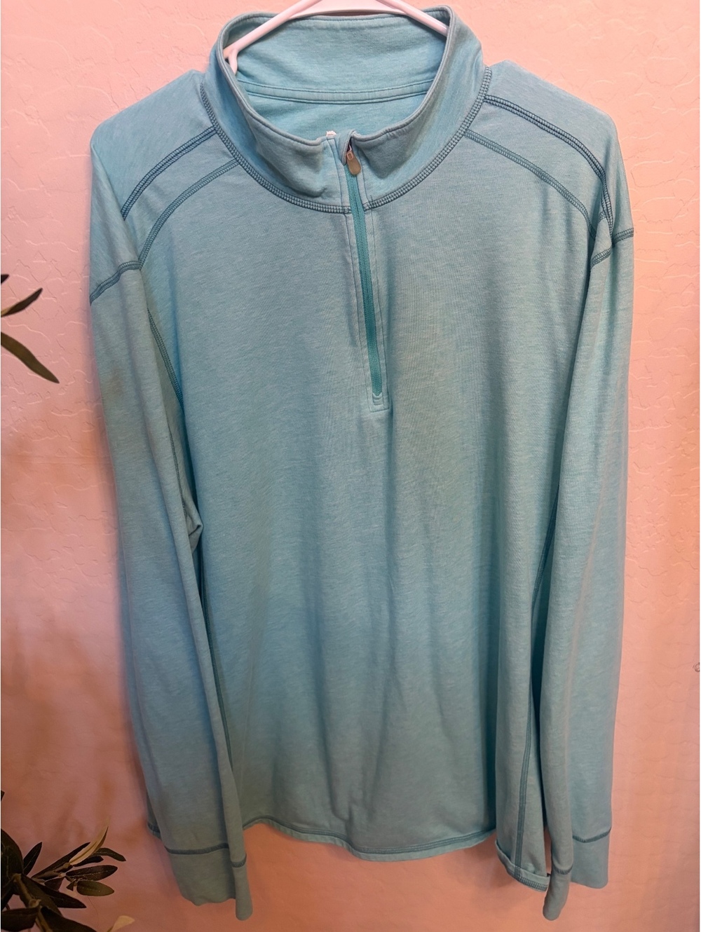 Tommy bahama island active blue quarter zip